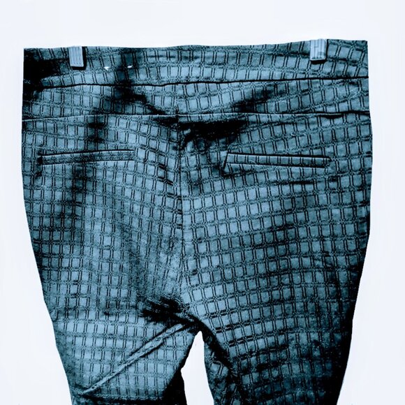JL Jules & Leopold Women's Blue and Black Straight Leg Pull-On Pants - Picture 6 of 7